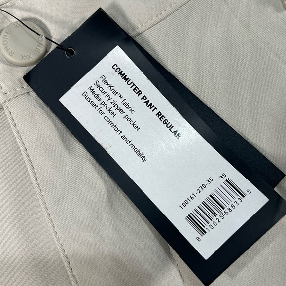 NWT Rhône Commuter Pants FlexKnit Size 35W 33L Stretch Cotton Chino Pant Rhone - Picture 7 of 12